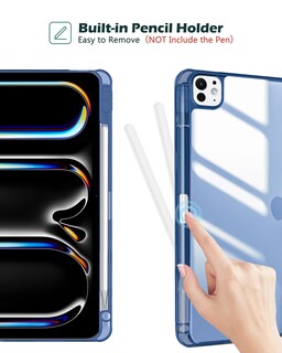 Foto 4 | Funda Para Tableta Procase Smart Para Ipad Pro 11 2024 5ª Generación, Azul Marino - Venta Internacional.