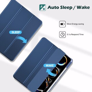 Foto 5 | Funda Para Tableta Procase Smart Para Ipad Pro 11 2024 5ª Generación, Azul Marino - Venta Internacional.