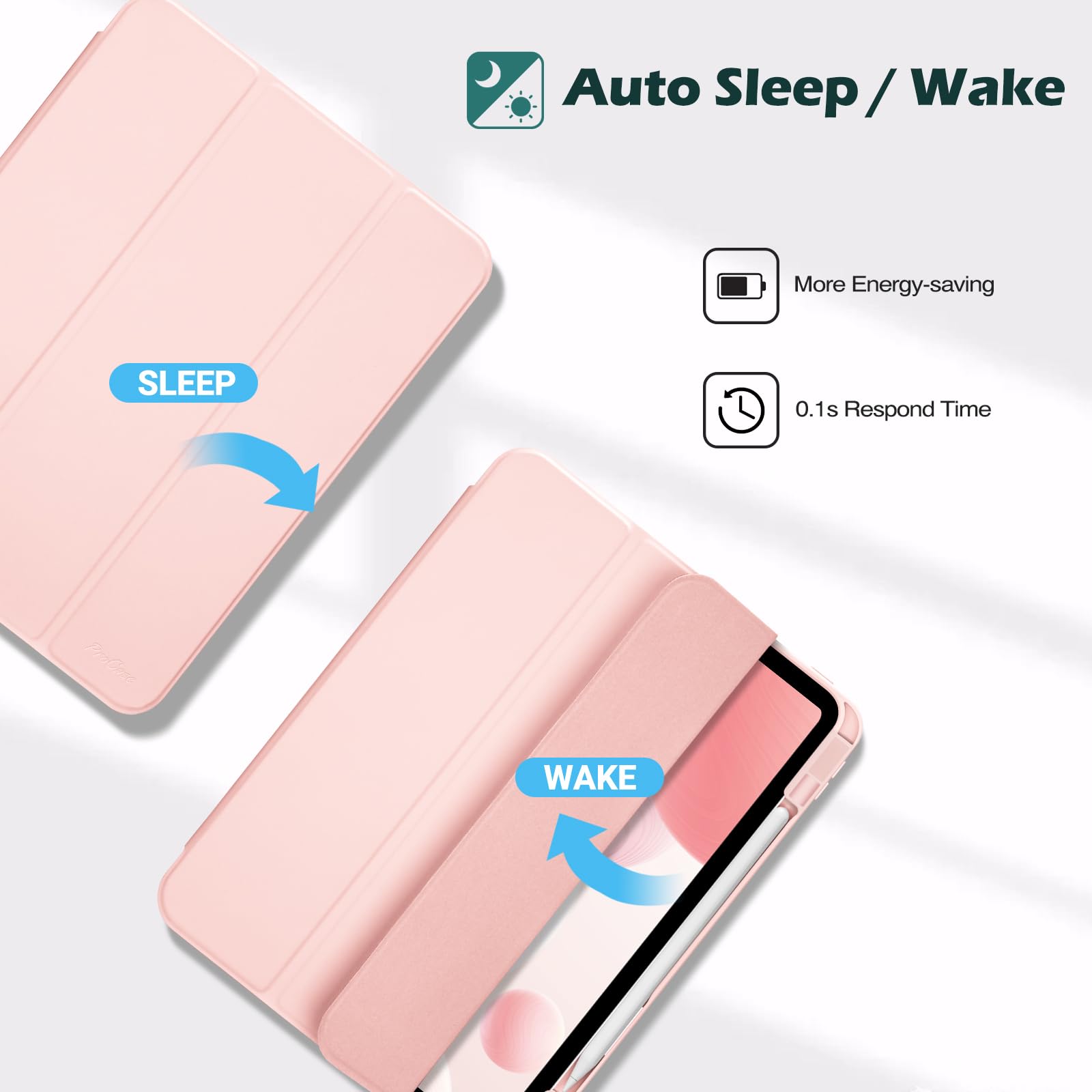Foto 6 pulgar | Funda Procase Smart Para Ipad Pro 12.9 De 6.ª, 5.ª, 4.ª Y 3.ª Generación - Venta Internacional.