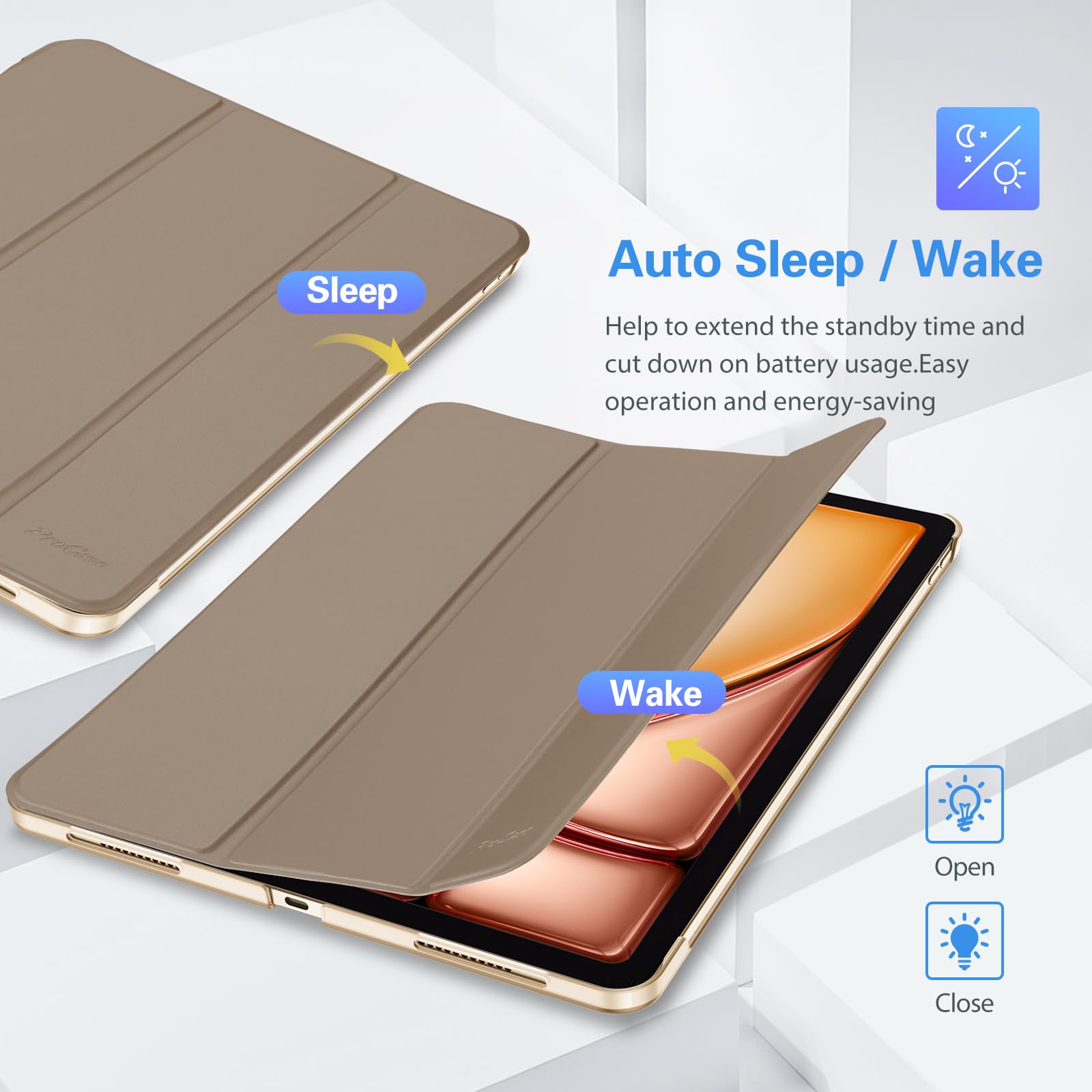Foto 8 pulgar | Smart Case Procase Para Ipad Pro 12.9 De 6.ª, 5.ª, 4.ª Y 3.ª Generación - Venta Internacional.