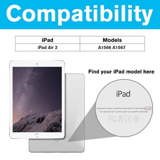 Foto 2 | Funda Procase Smart Para Ipad Air 2 2014 Con Soporte, Color Verde Azulado - Venta Internacional.