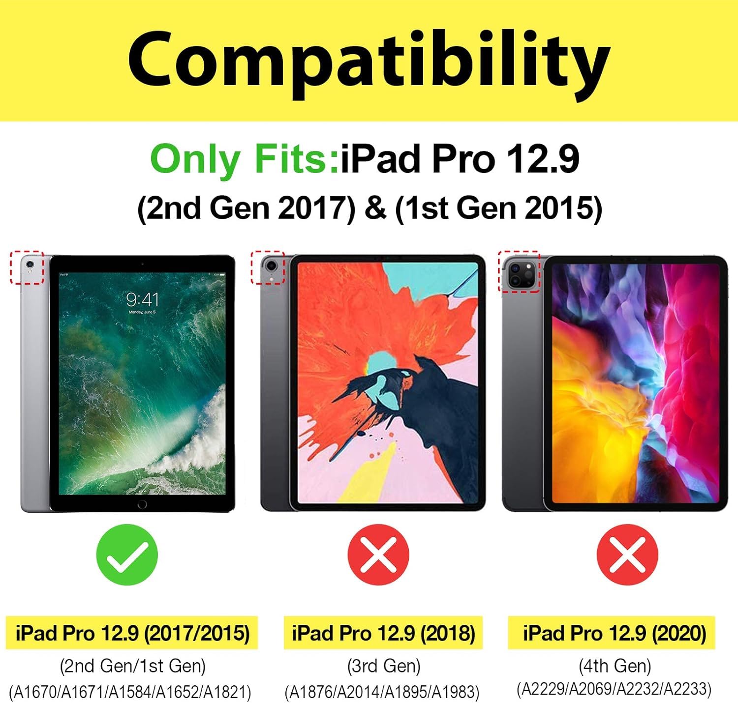 Foto 3 pulgar | Funda Procase Smart Para Ipad Pro 12.9 1.ª Y 2.ª Generación, Color Azul - Venta Internacional.