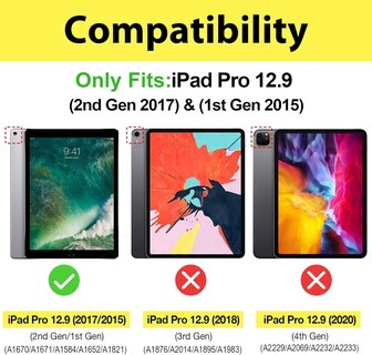 Foto 2 | Funda Procase Smart Para Ipad Pro 12.9 1.ª Y 2.ª Generación, Color Azul - Venta Internacional.