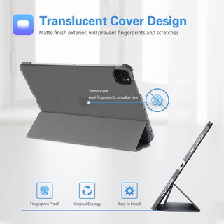 Foto 4 | Smart Case Procase Para Ipad Pro 12.9 De 6.ª, 5.ª, 4.ª Y 3.ª Generación, Color Gris - Venta Internacional.