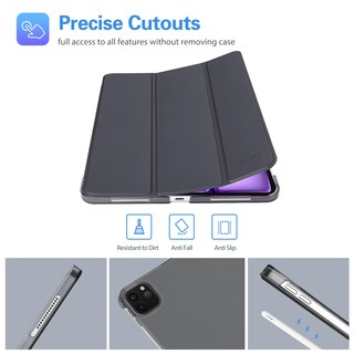 Foto 6 | Smart Case Procase Para Ipad Pro 12.9 De 6.ª, 5.ª, 4.ª Y 3.ª Generación, Color Gris - Venta Internacional.