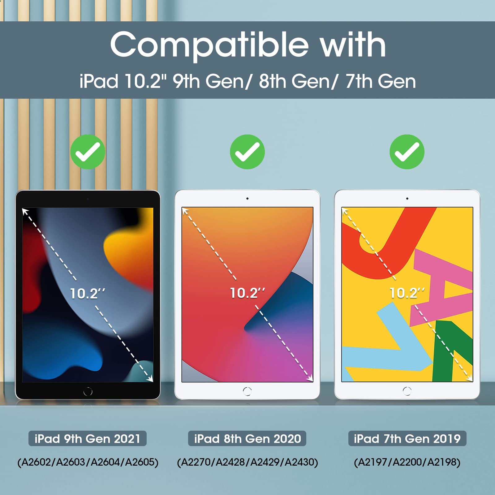 Foto 3 pulgar | Funda Procase Para Ipad De 9ª, 8ª Y 7ª Generación De 10,2 Pulgadas, Color Metálico - Venta Internacional.