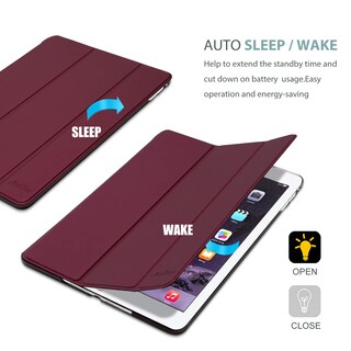 Foto 6 | Funda Procase Smart Para Ipad Air 2 2014 Con Soporte, Color Vino - Venta Internacional.