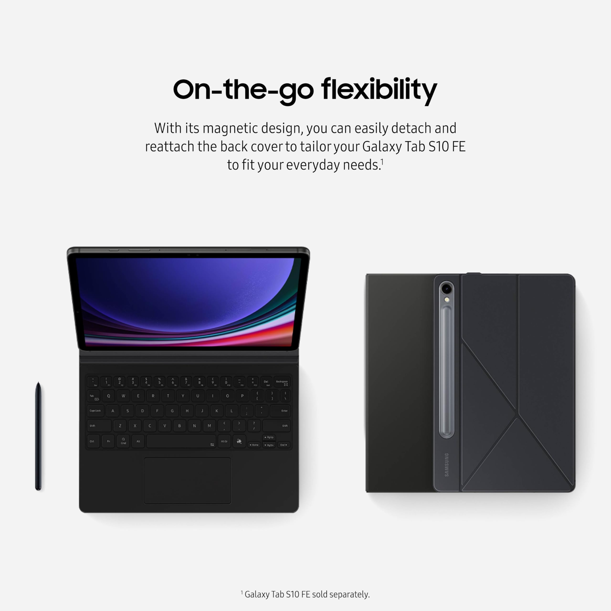 Foto 5 pulgar | Funda Tipo Libro Con Teclado Ai Key Para Samsung Galaxy Tab S10 Fe - Venta Internacional.