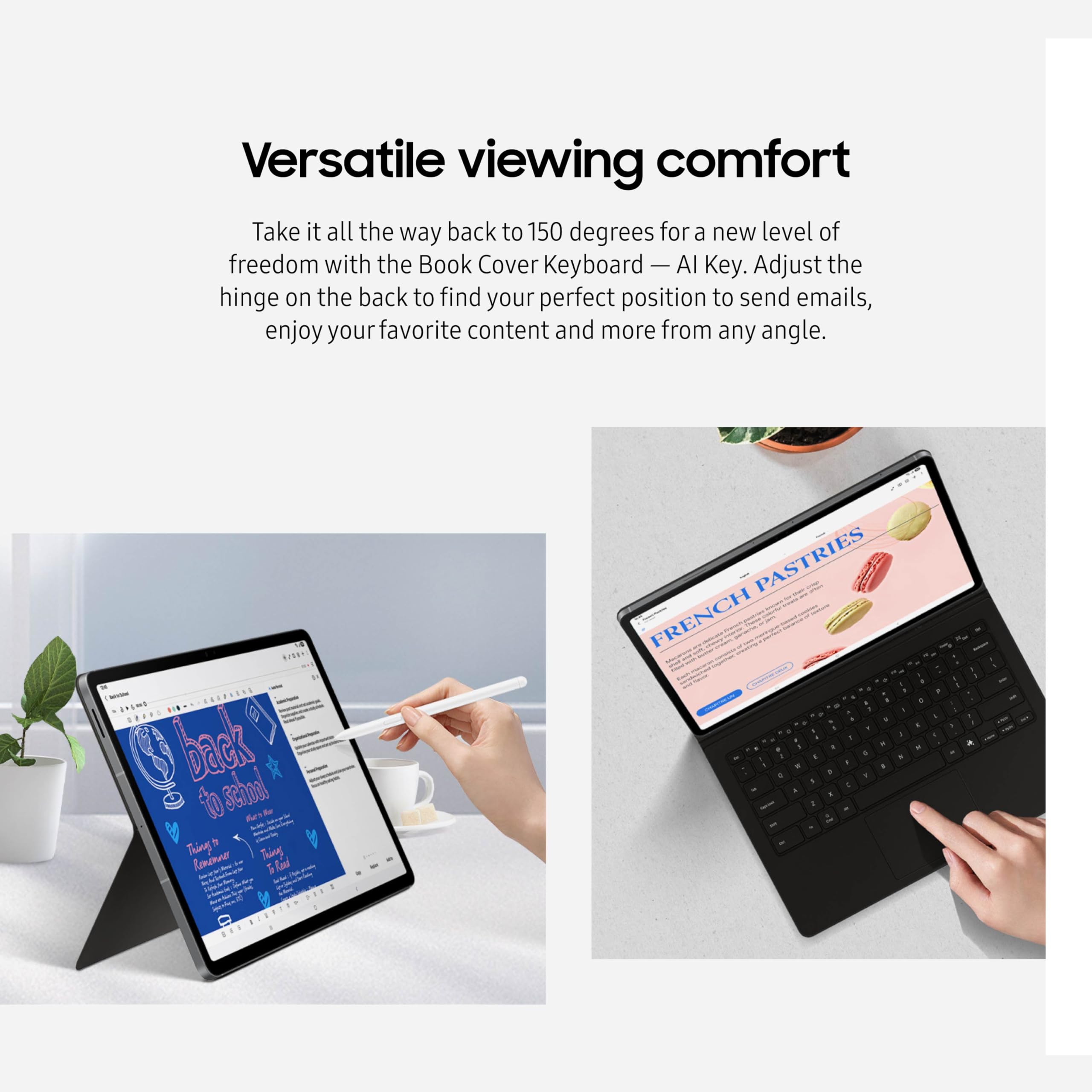 Foto 6 pulgar | Funda Tipo Libro Con Teclado Ai Key Para Samsung Galaxy Tab S10 Fe - Venta Internacional.