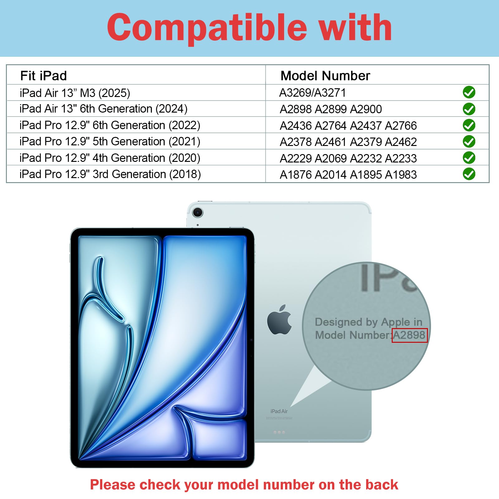 Foto 3 pulgar | Funda Procase Para Ipad Air De 13 Pulgadas (2025/2024) Y Ipad Pro De 12,9 Pulgadas - Venta Internacional.