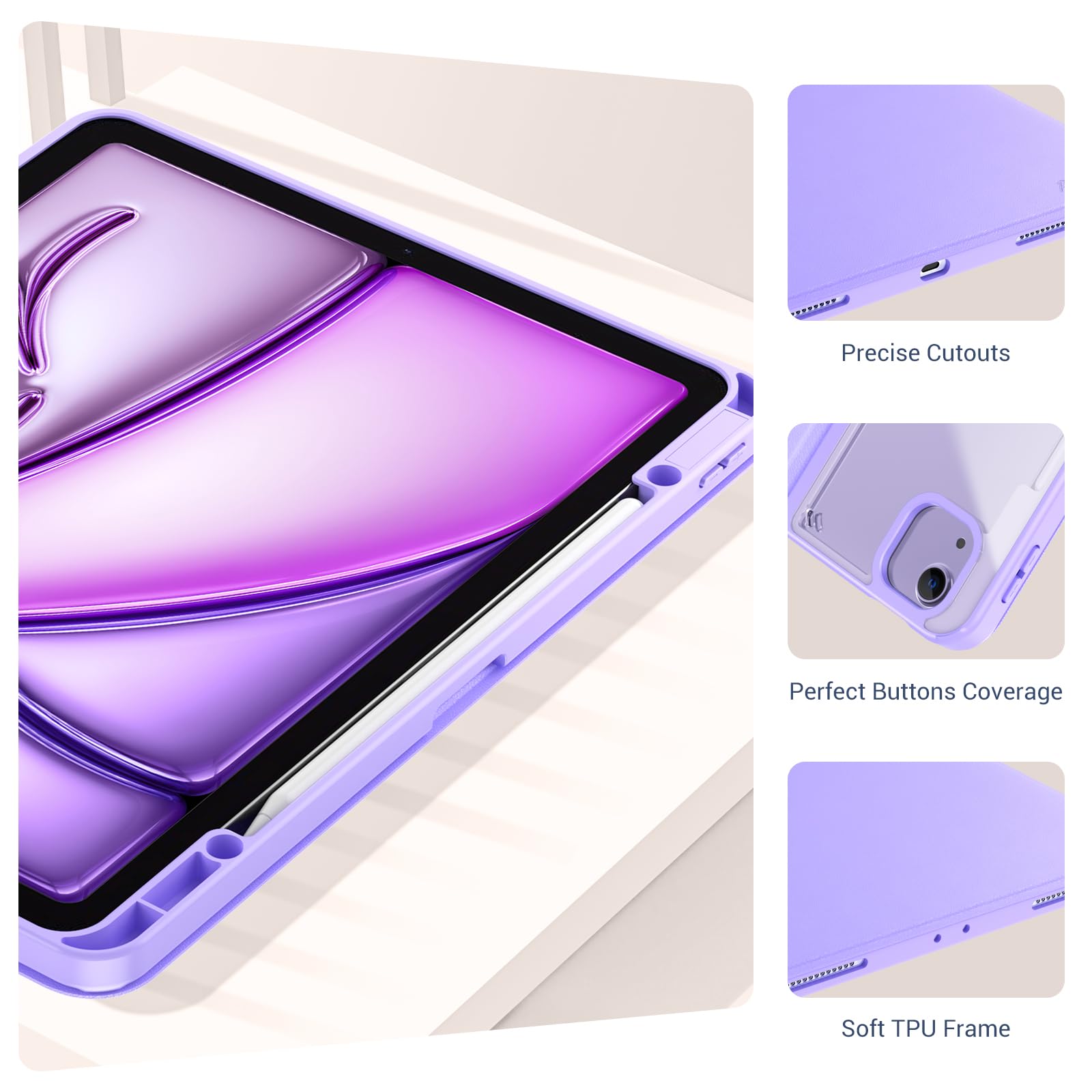Foto 6 pulgar | Funda Procase Para Ipad Air De 13 Pulgadas (2025/2024) Y Ipad Pro De 12,9 Pulgadas - Venta Internacional.