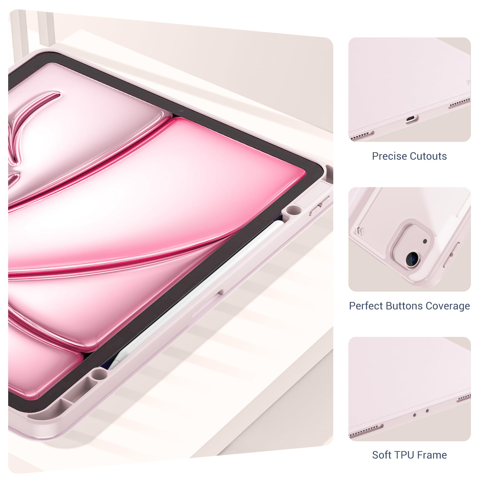 Foto 6 pulgar | Funda Procase Para Ipad Air De 13 Pulgadas (2025/2024) Y Ipad Pro De 12,9 Pulgadas (6, 5, 4 Y 3) - Venta Internacional.