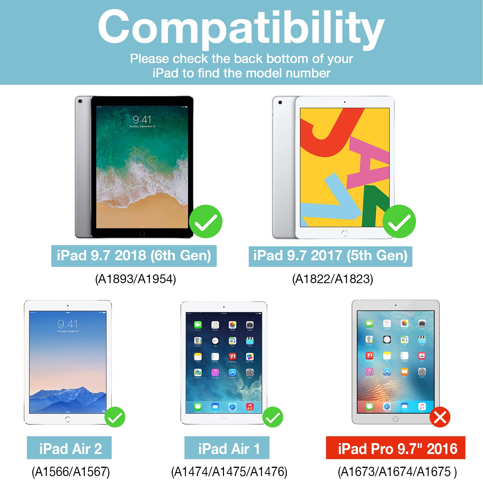 Foto 3 pulgar | Funda Procase Smart Para Ipad 9.7, 6.ª Generación, Ipad Air 2 Air 1 - Venta Internacional.