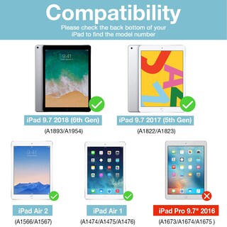 Foto 2 | Funda Procase Smart Para Ipad 9.7, 6.ª Generación, Ipad Air 2 Air 1 - Venta Internacional.
