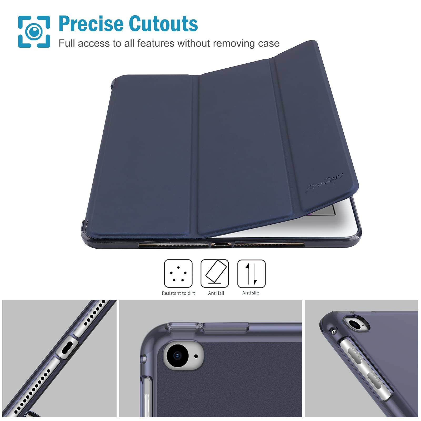Foto 7 pulgar | Funda Procase Smart Para Ipad 9.7, 6.ª Generación, Ipad Air 2 Air 1 - Venta Internacional.