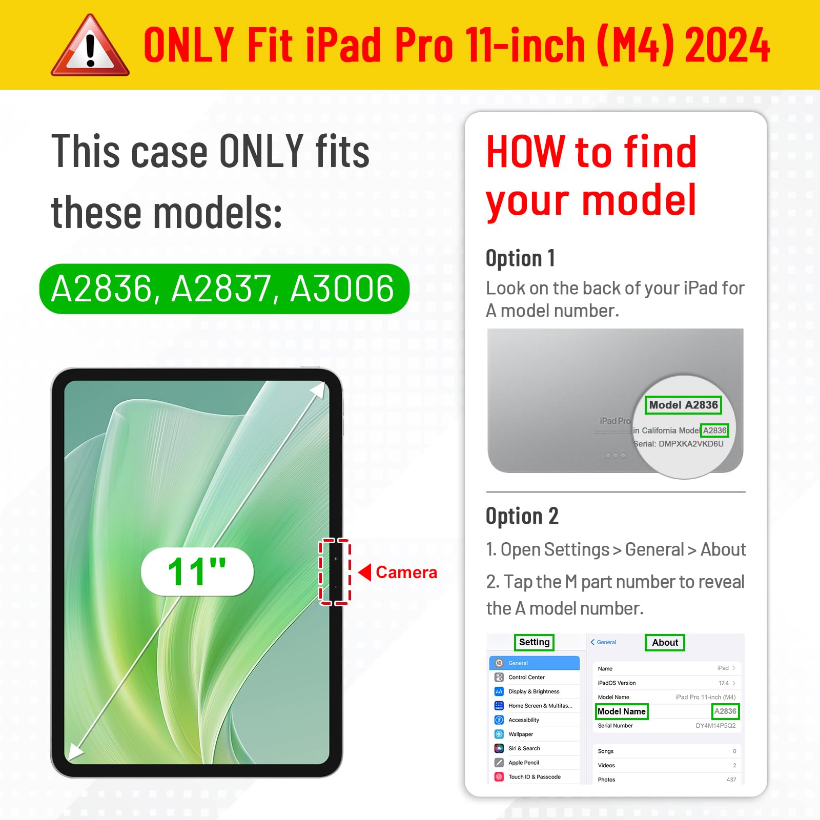 Foto 4 pulgar | Funda Fintie Hybrid Slim Para Ipad Pro M4 De 11 Pulgadas (2024) - Venta Internacional.