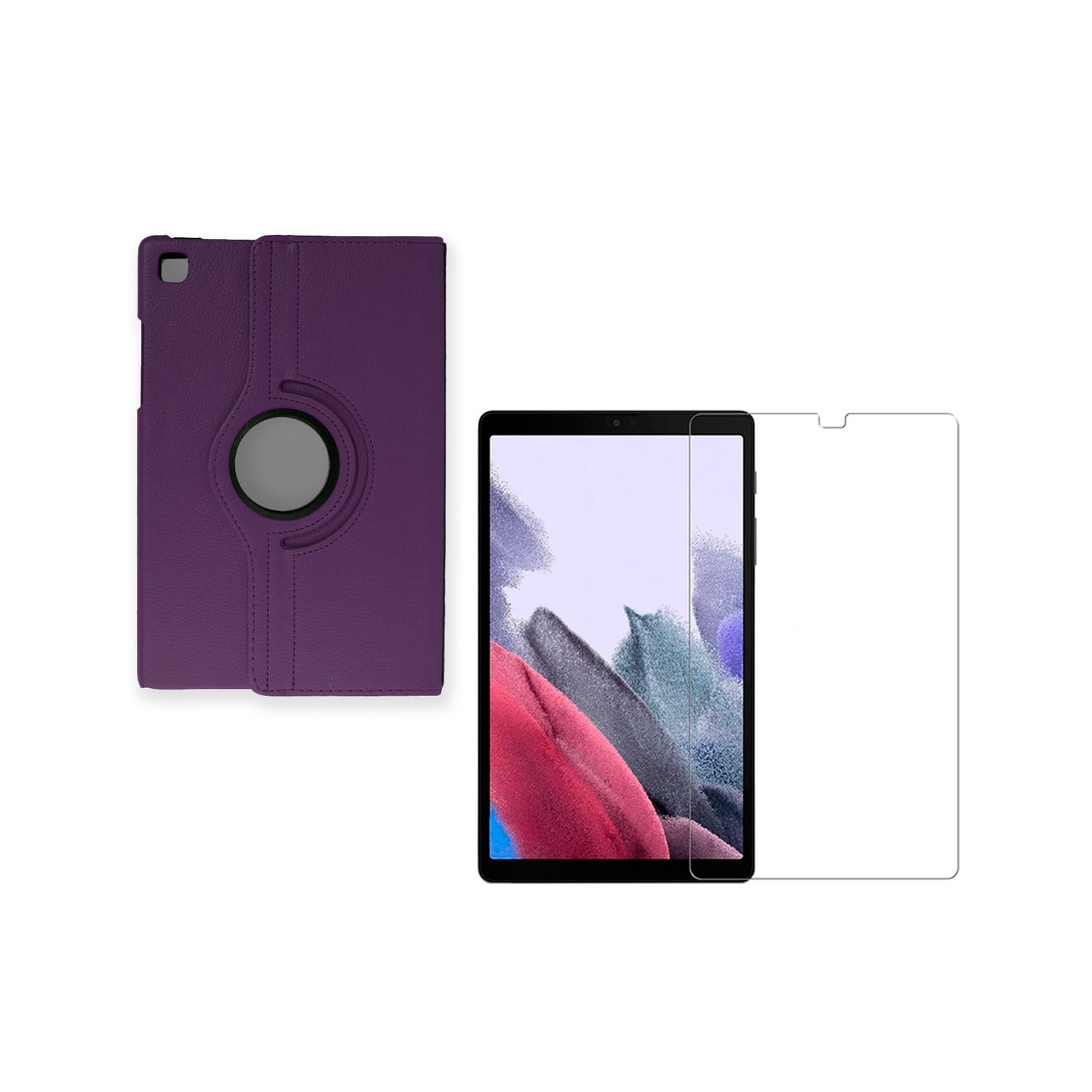 Funda Y Protector De Pantalla Para Samsung Tab A7 Lite T220, Color Lila - Venta Internacional.