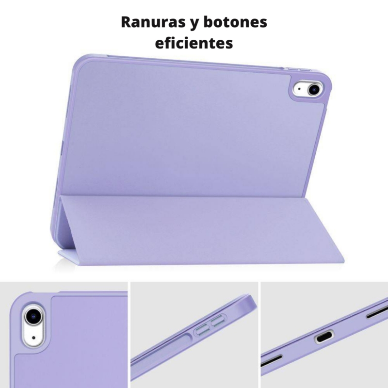 Foto 7 pulgar | Funda Para Ipad 10.9 Lavender De 10ª Generación Con Ranura Para Lápices - Venta Internacional.