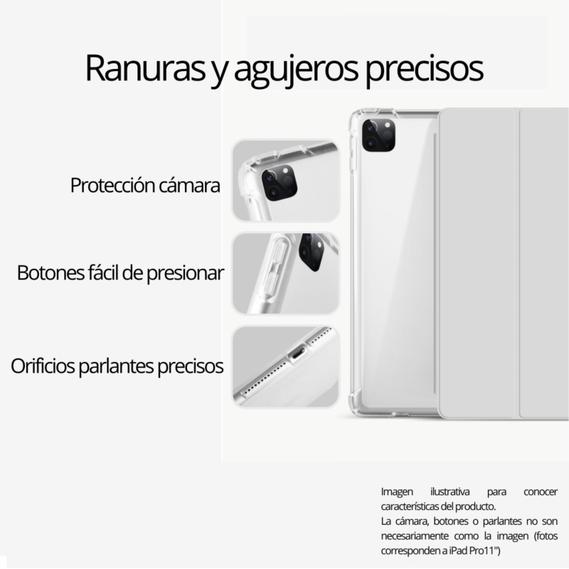 Foto 6 pulgar | Funda Para Ipad 10.9 De Décima Generación, Color Lavanda Translúcido - Venta Internacional.
