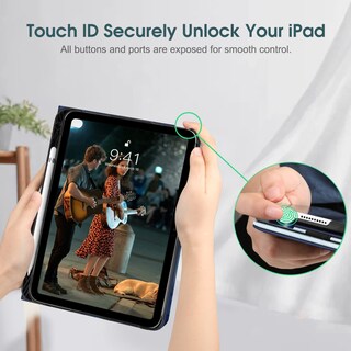 Foto 6 | Funda Fintie Para Ipad De 10.ª Generación De 10.9 Pulgadas (2022) Ocean Marble - Venta Internacional.