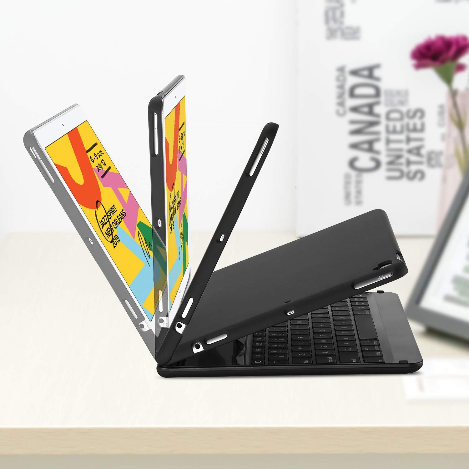 Foto 8 pulgar | Funda Con Teclado Procase Con 7 Colores Retroiluminados Para Ipad 10.2 - Venta Internacional.