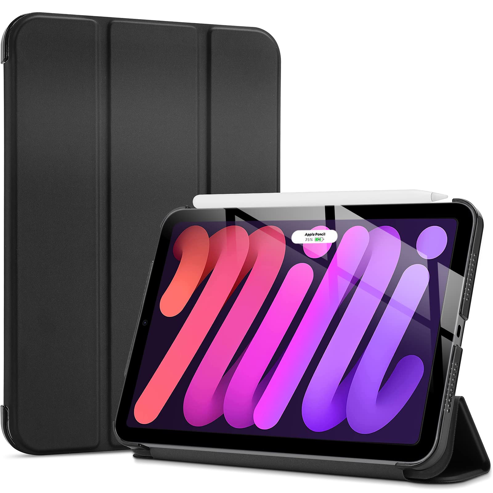 Foto 2 pulgar | Funda Procase Smart Para Ipad Mini 7/6 Gen. 8.3 Pulgadas, Color Negro - Venta Internacional.
