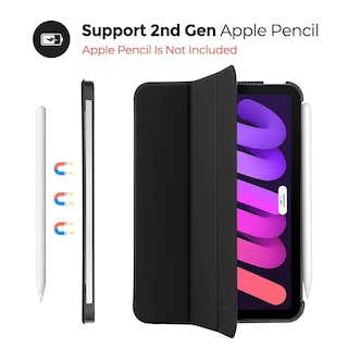 Foto 5 | Funda Procase Smart Para Ipad Mini 7/6 Gen. 8.3 Pulgadas, Color Negro - Venta Internacional.