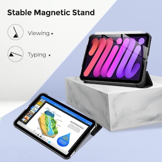 Foto 7 | Funda Procase Smart Para Ipad Mini 7/6 Gen. 8.3 Pulgadas, Color Negro - Venta Internacional.