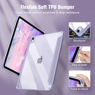 Foto 5 | Funda Fintie Hybrid Slim Para Ipad Air De 11 Pulgadas M2 (2024), Color Morado - Venta Internacional.