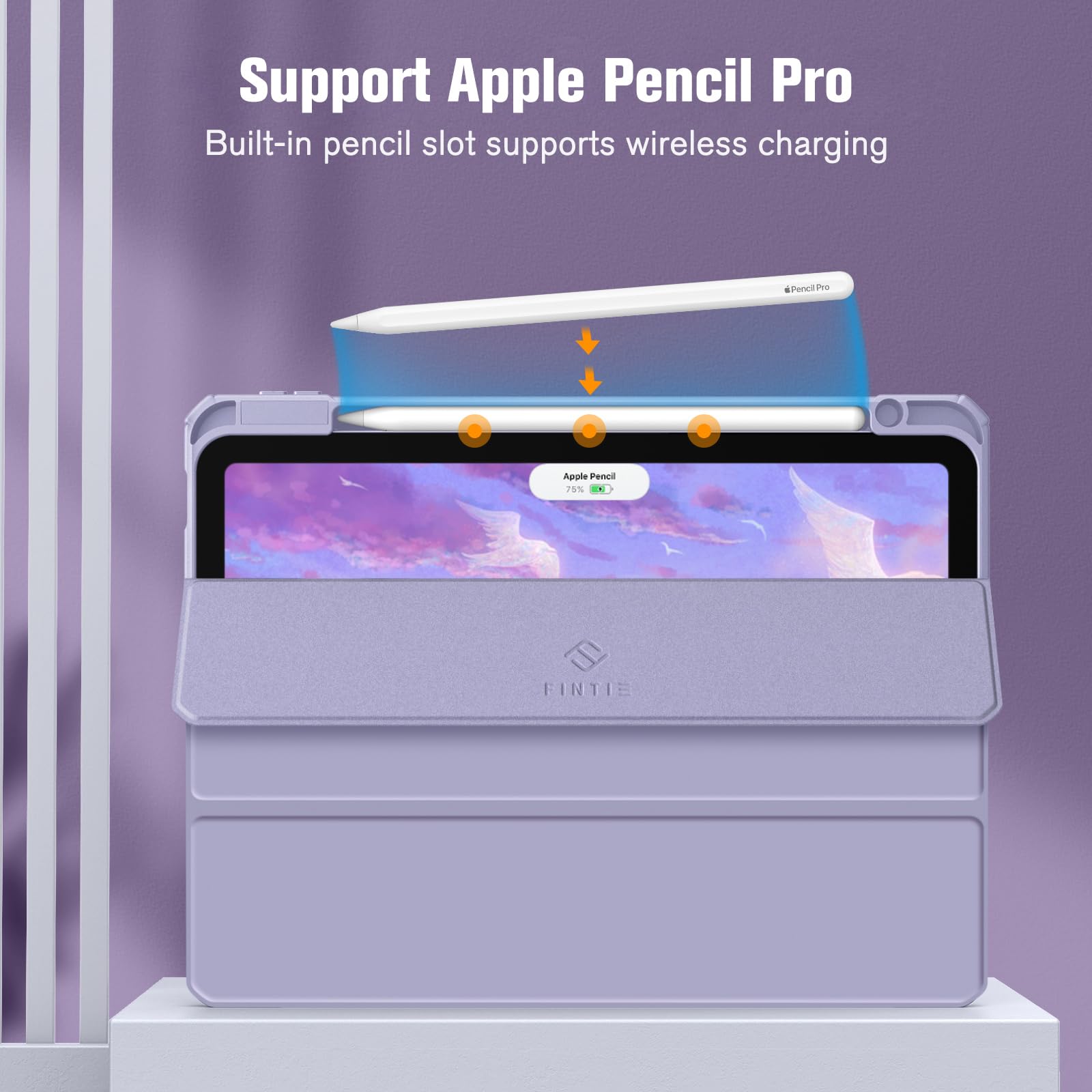 Foto 7 | Funda Fintie Hybrid Slim Para Ipad Air De 11 Pulgadas M2 (2024), Color Morado - Venta Internacional.