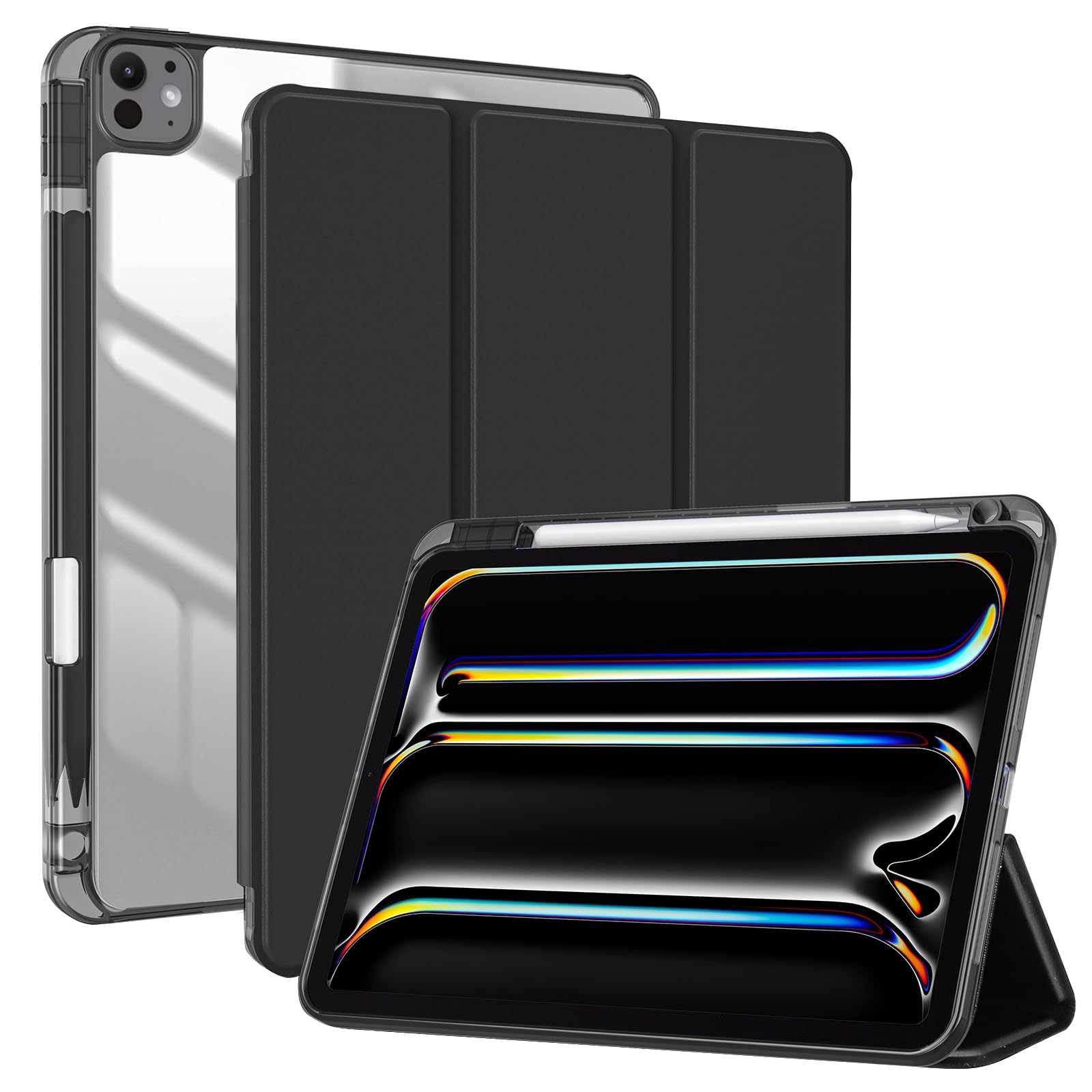 Foto 2 pulgar | Funda Procase Para Ipad Pro 13 2024 Con Soporte Para Lápices, Color Negro - Venta Internacional.