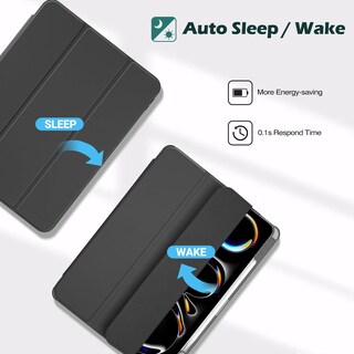 Foto 5 | Funda Procase Para Ipad Pro 13 2024 Con Soporte Para Lápices, Color Negro - Venta Internacional.