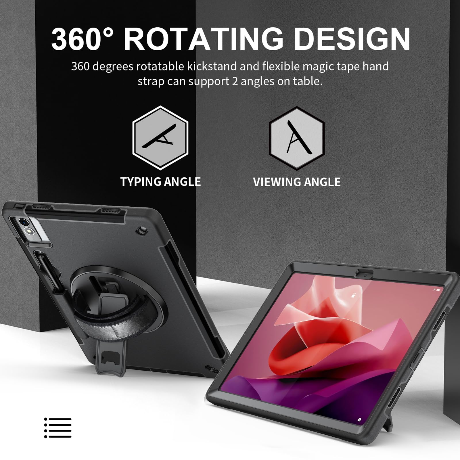 Foto 2 | Funda Protectora Zenrich Rugged Para Lenovo Tab P12 De 12,7 Pulgadas - Venta Internacional.