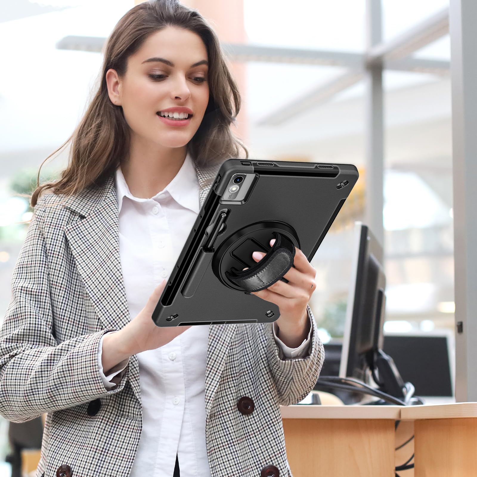 Foto 4 | Funda Protectora Zenrich Rugged Para Lenovo Tab P12 De 12,7 Pulgadas - Venta Internacional.