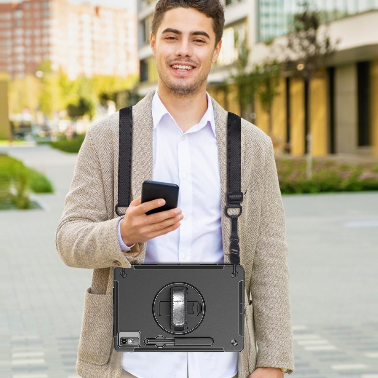 Foto 7 pulgar | Funda Protectora Zenrich Rugged Para Lenovo Tab P12 De 12,7 Pulgadas - Venta Internacional.