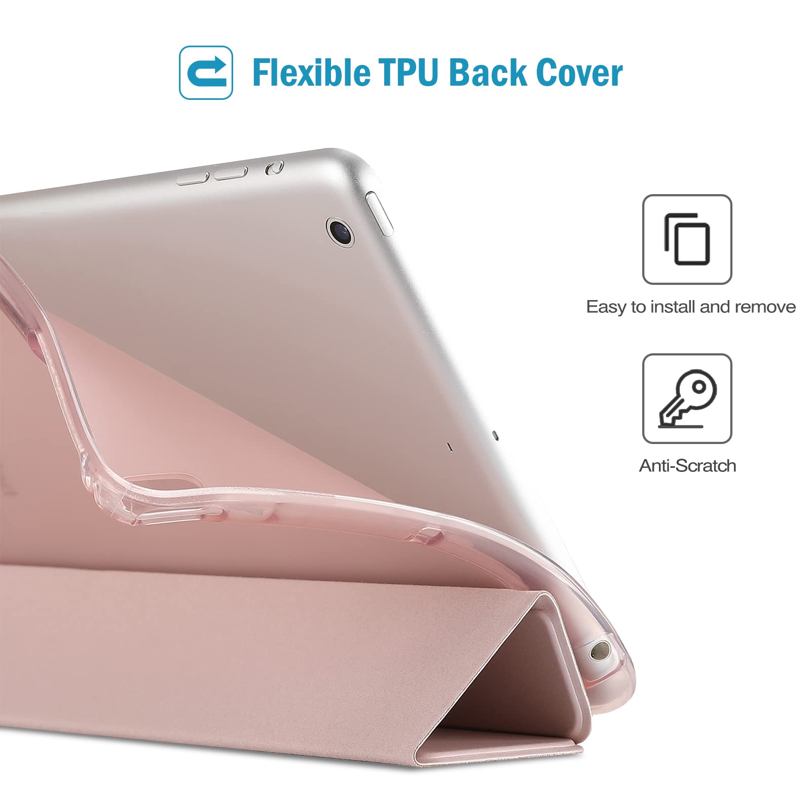 Foto 2 | Case Procase - Carcasa Trasera Delgada De Tpu Para Ipad Mini 5/4/3/2/1, Color Rosa - Venta Internacional.