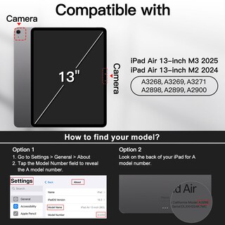 Foto 2 | Funda Jetech Para Ipad Air 13 Pulgadas M3/m2 (2025/2024) Con Lápiz - Venta Internacional.