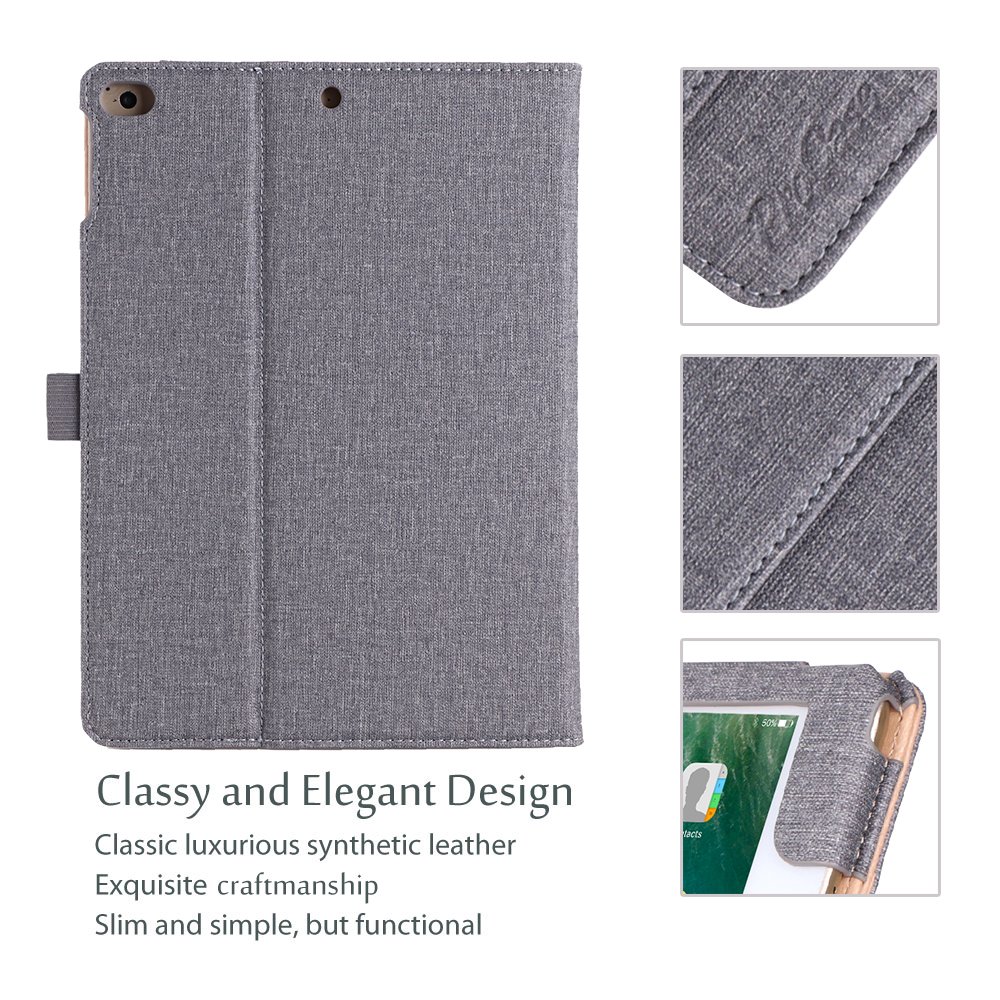 Foto 7 pulgar | Funda Procase Para Ipad De 9,7 Pulgadas (6.ª Y 5.ª Generación), Air 2/air 1, Color Gris - Venta Internacional.