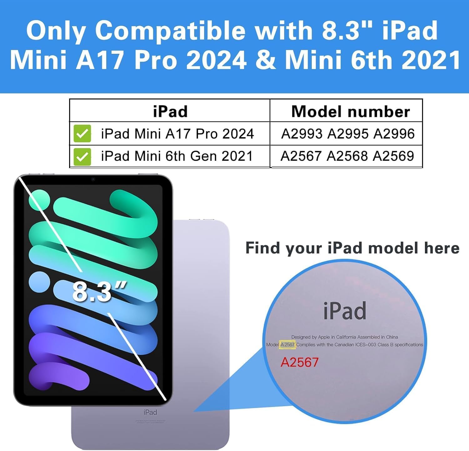 Foto 2 | Funda Procase Smart Para Ipad Mini 7/6 Gen. 8.3 Pulgadas - Lightpur - Venta Internacional.