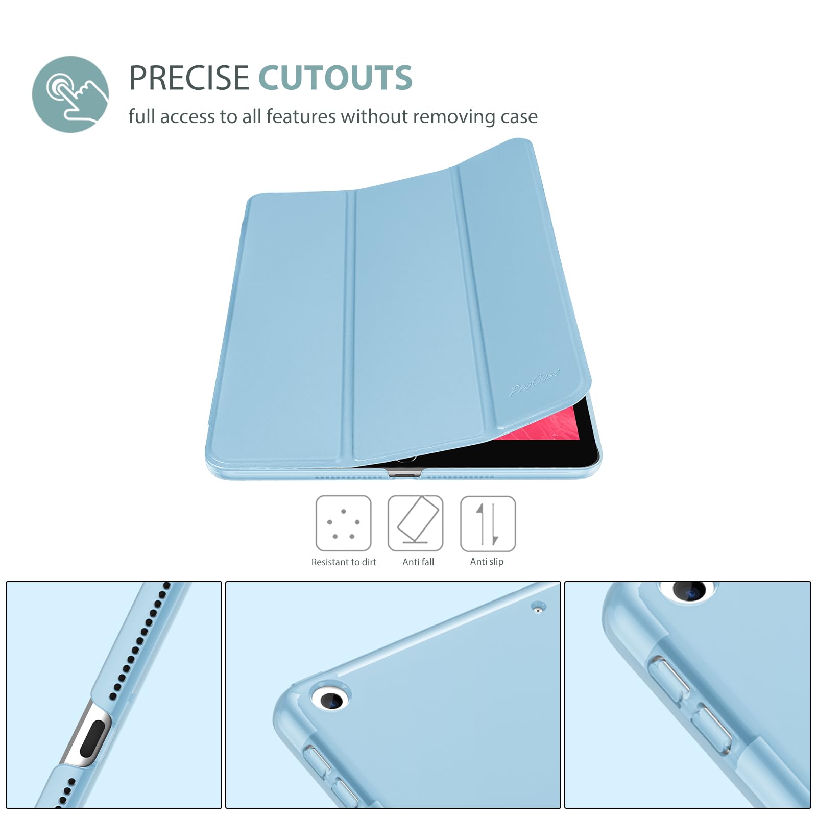Foto 4 pulgar | Funda Procase Smart Para Ipad De 9,7 Pulgadas (6.ª Y 5.ª Generación) 2018/2017 - Venta Internacional.