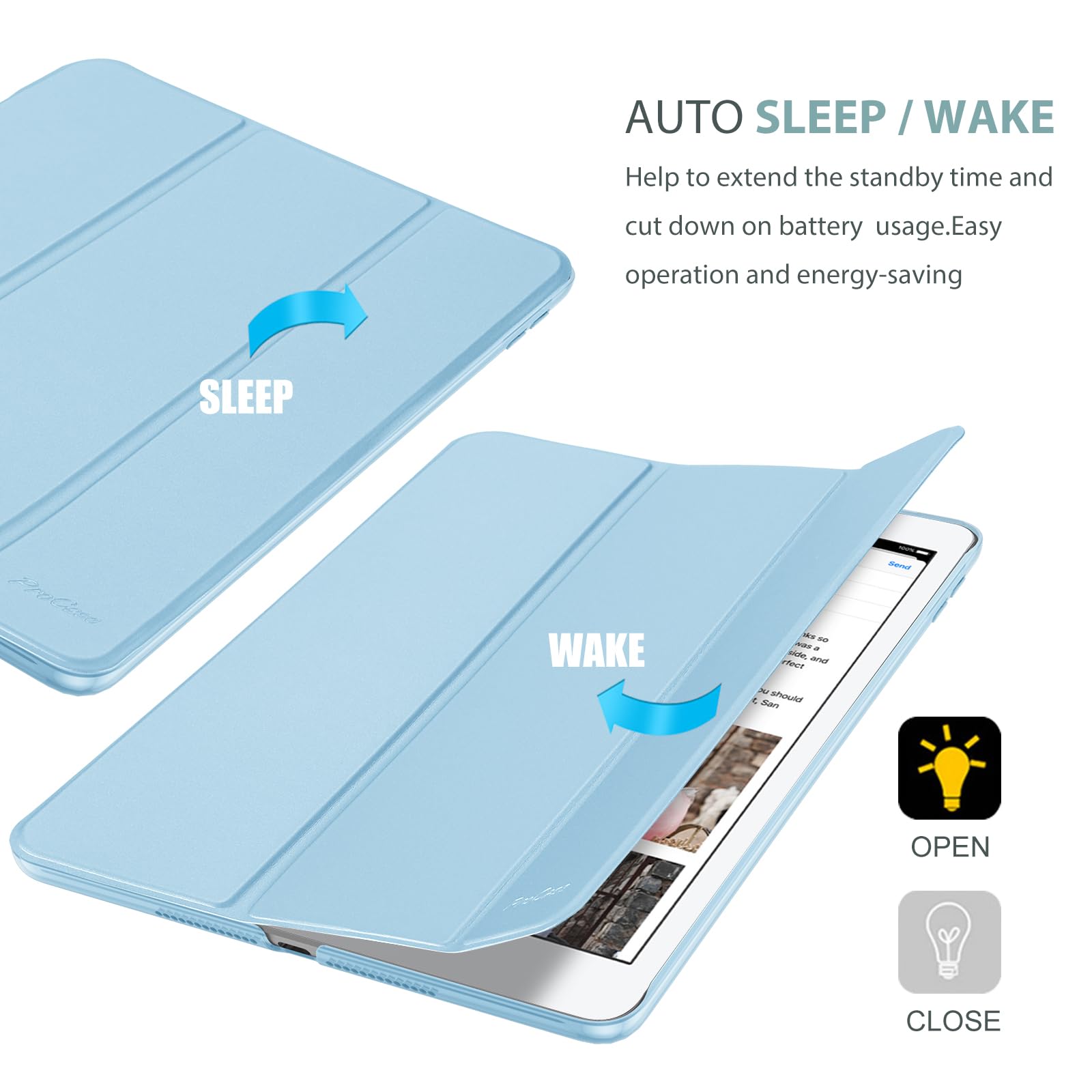 Foto 7 | Funda Procase Smart Para Ipad De 9,7 Pulgadas (6.ª Y 5.ª Generación) 2018/2017 - Venta Internacional.