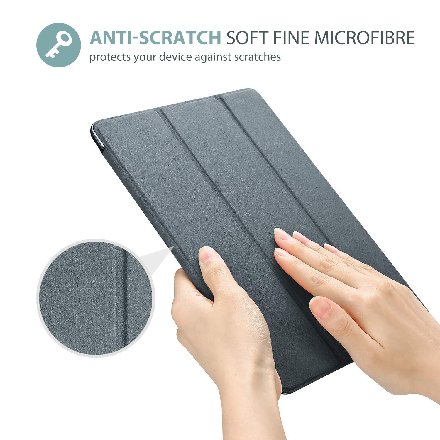 Foto 6 pulgar | Funda Procase Para Ipad De 9ª, 8ª Y 7ª Generación De 10,2 Pulgadas, Color Gris Mate - Venta Internacional.