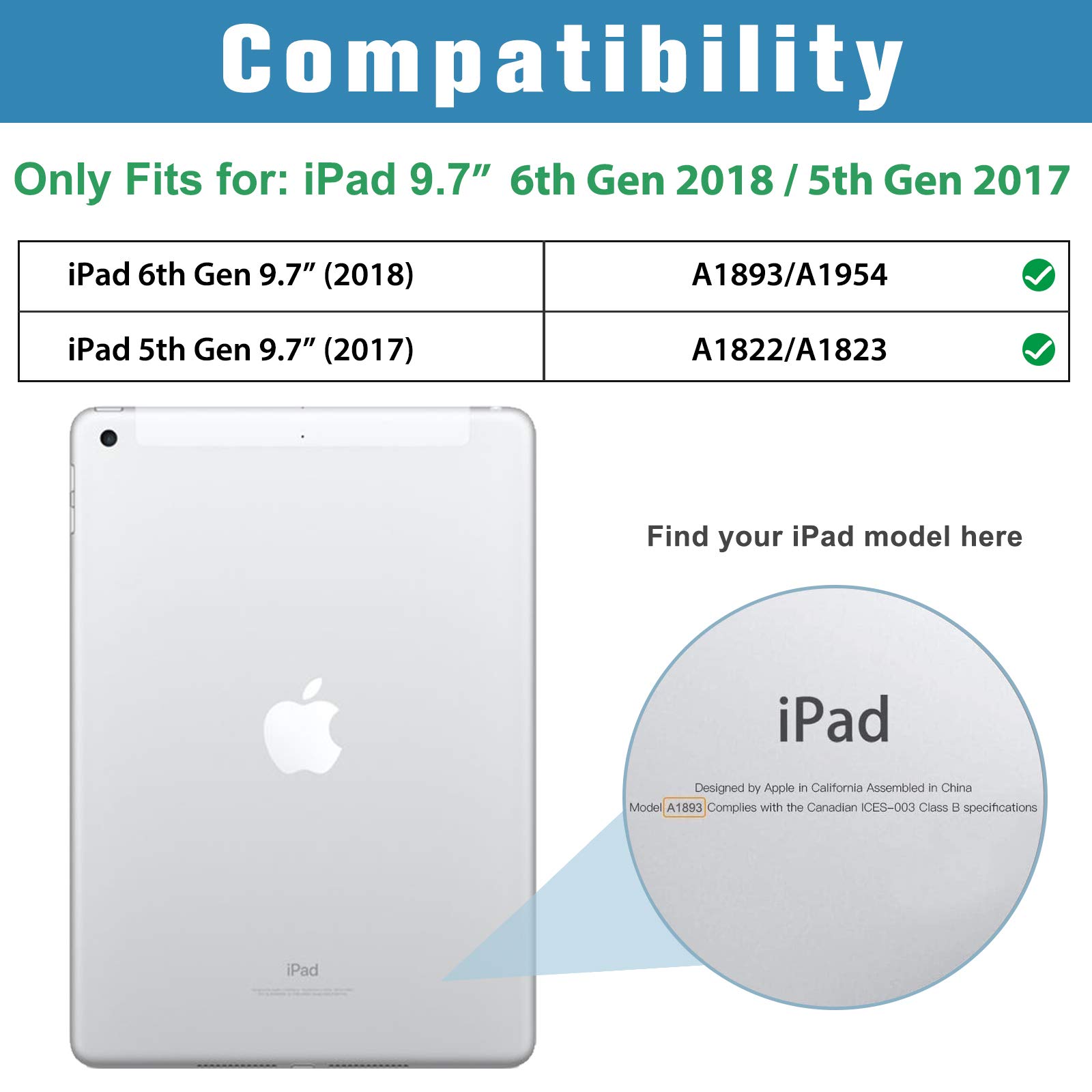 Foto 3 pulgar | Funda Procase Smart Para Ipad De 9,7 Pulgadas (6.ª Y 5.ª Generación) 2018/2017 - Venta Internacional.