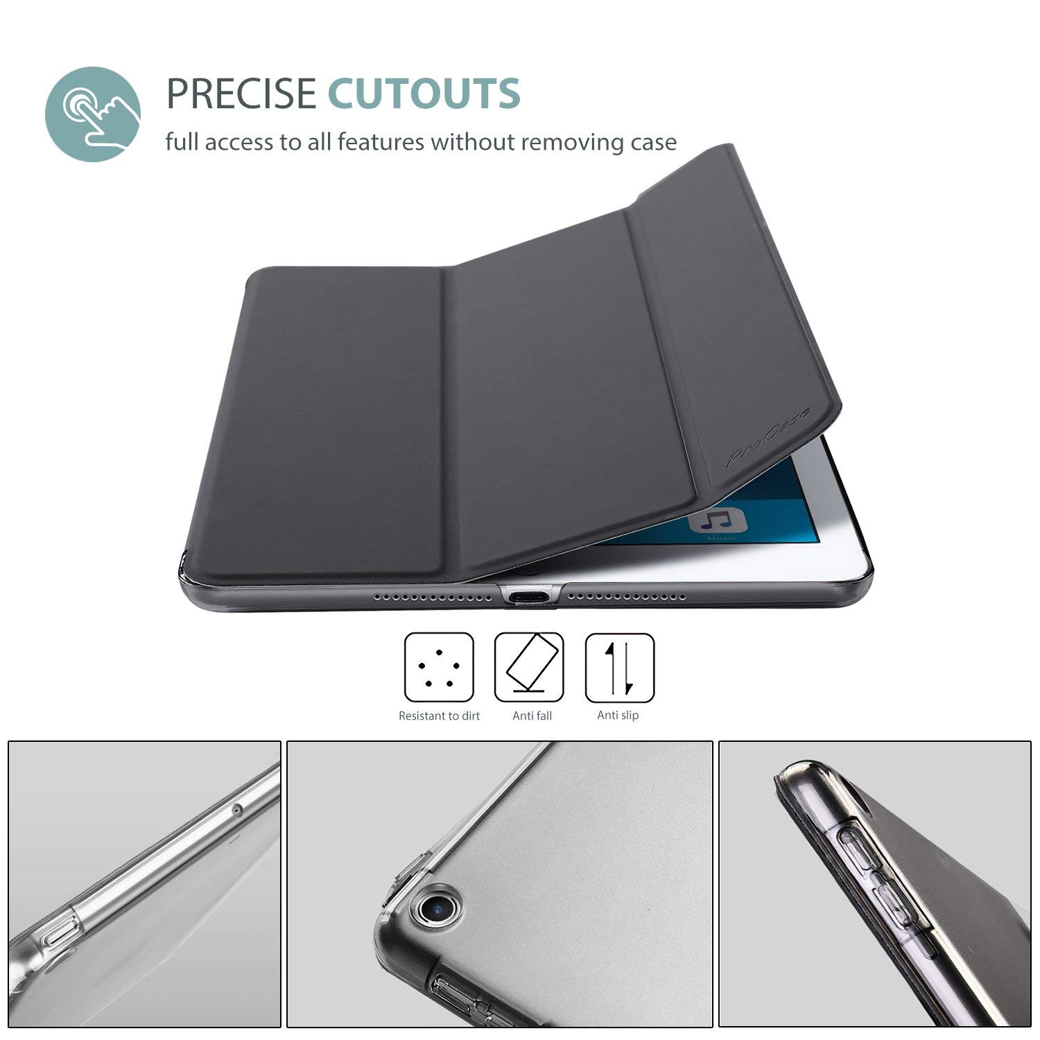 Foto 4 pulgar | Funda Procase Smart Para Ipad De 9,7 Pulgadas (6.ª Y 5.ª Generación) 2018/2017 - Venta Internacional.