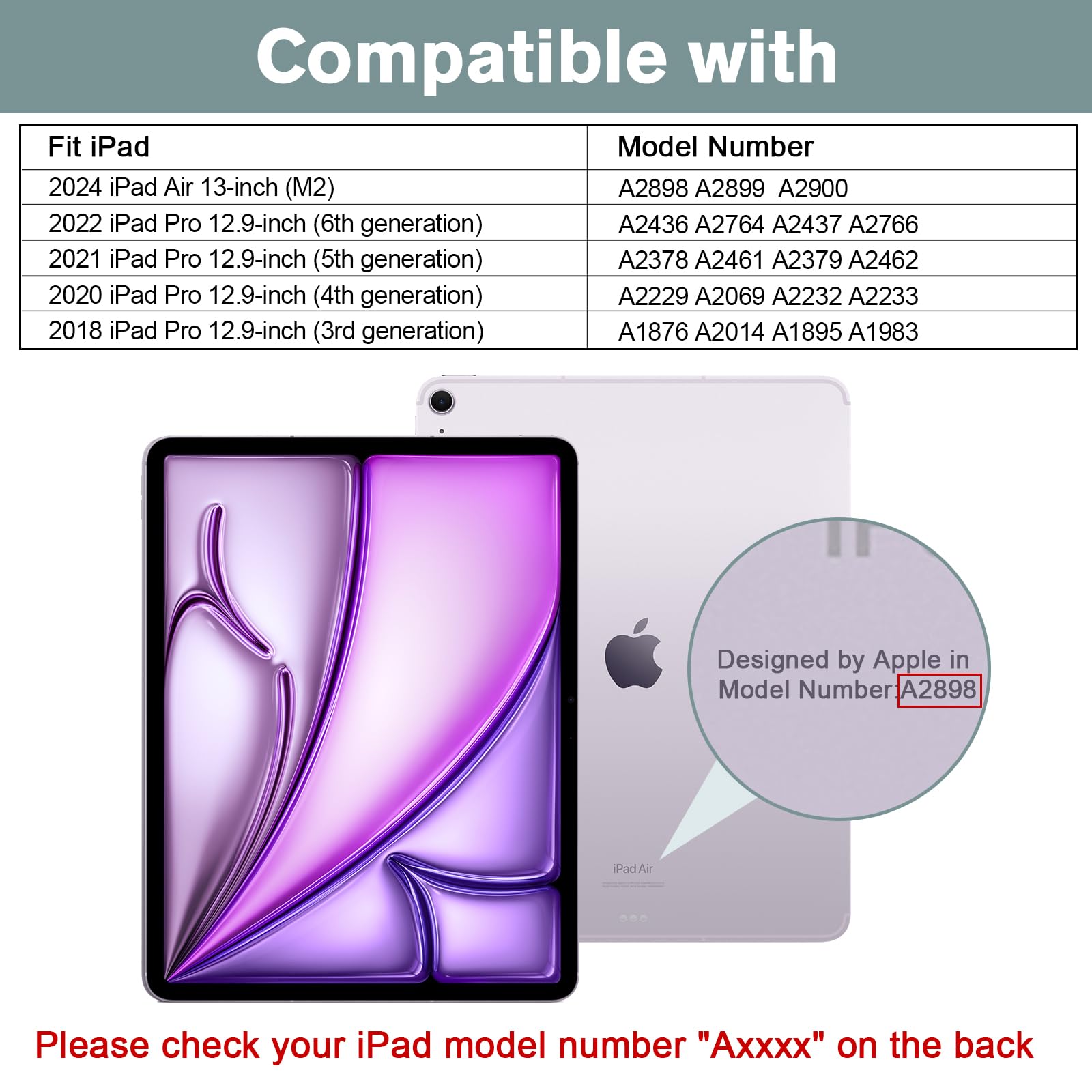 Foto 3 pulgar | Funda Procase Smart Para Ipad Pro 12.9 De 6.ª, 5.ª, 4.ª Y 3.ª Generación - Venta Internacional.