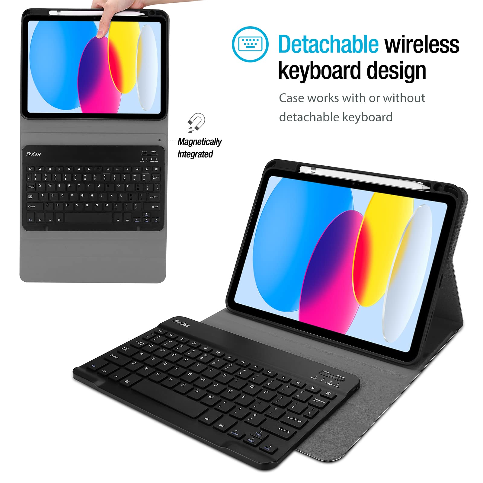 Foto 3 | Funda Con Teclado Procase Para Ipad 11/11 Pulgadas 2025/10th 10.9 - Venta Internacional.