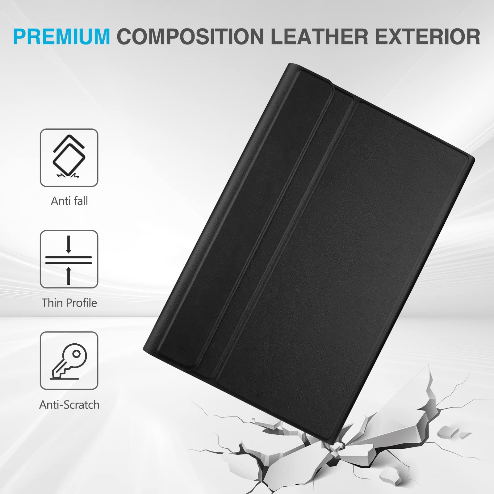 Foto 8 pulgar | Funda De Teclado Procase Para Samsung Galaxy Tab A8 10.5 2022 - Venta Internacional.