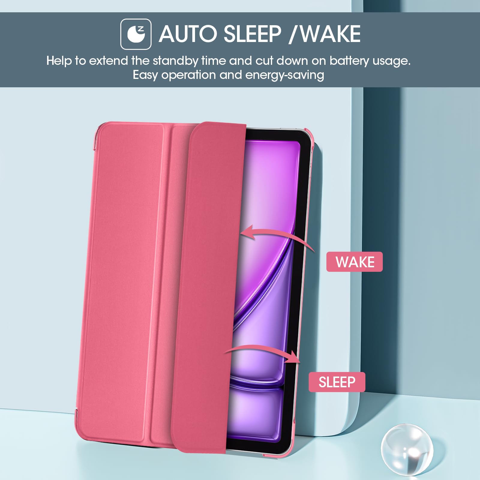 Foto 4 pulgar | Funda Procase Para Ipad Air 13 Pulgadas M3 2025/m2 2024 - Melonpink - Venta Internacional.