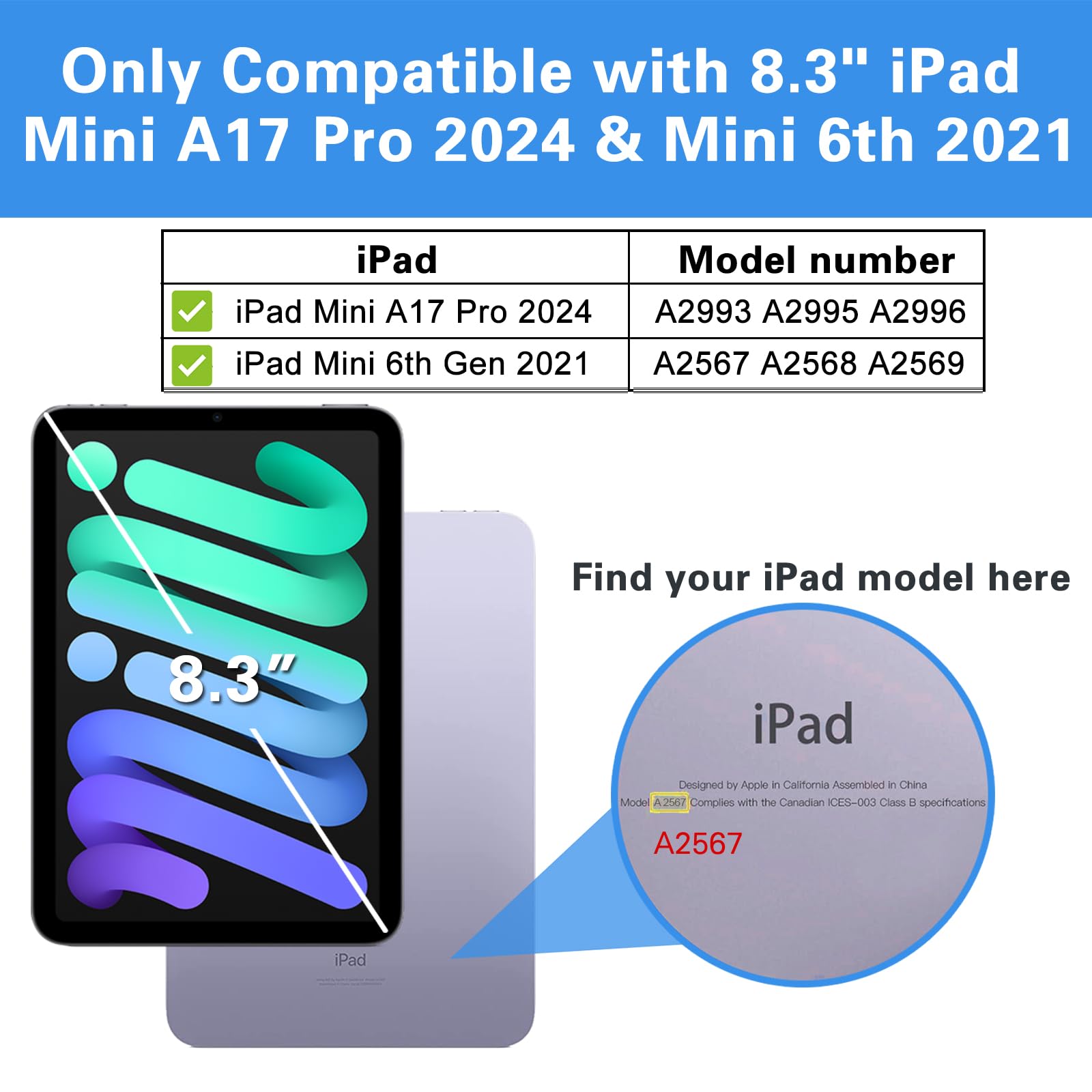Foto 3 pulgar | Funda Procase Smart Para Ipad Mini 7/6 Gen Con Soporte Para Lápices - Venta Internacional.