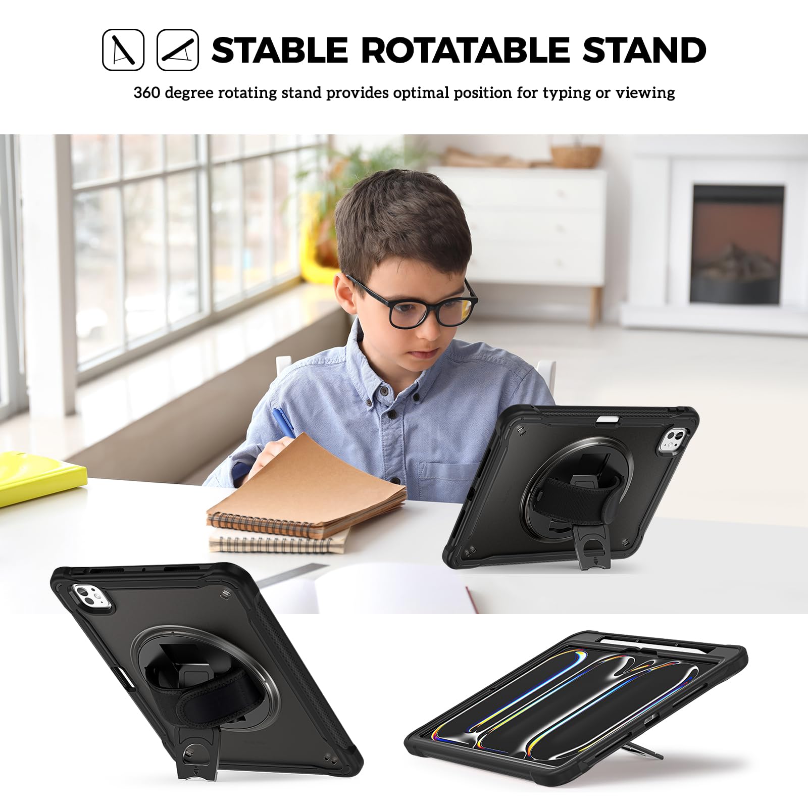 Foto 5 pulgar | Funda Procase Rugged Para Ipad Pro 11 2024 M4 Con Soporte Para Lápices - Venta Internacional.